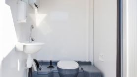 Liikuteltava kaksinkertainen WC-tila 300L